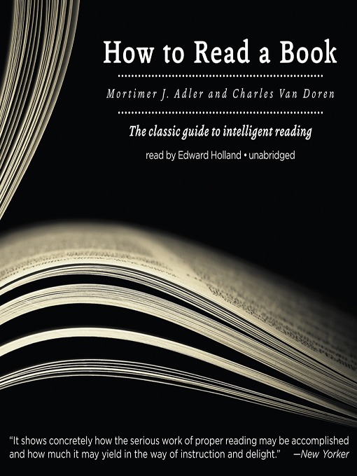 Title details for How to Read a Book by Mortimer J. Adler - Available